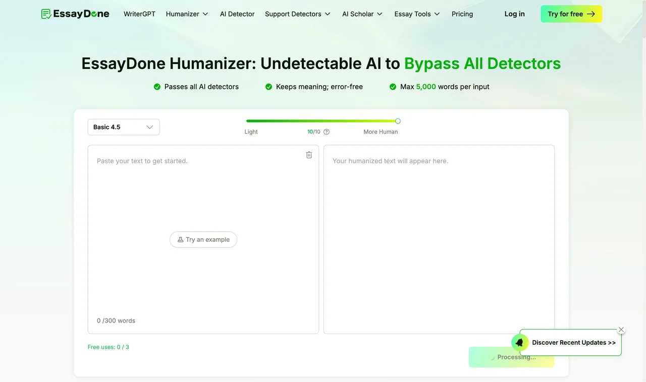 EssayDone website screenshot