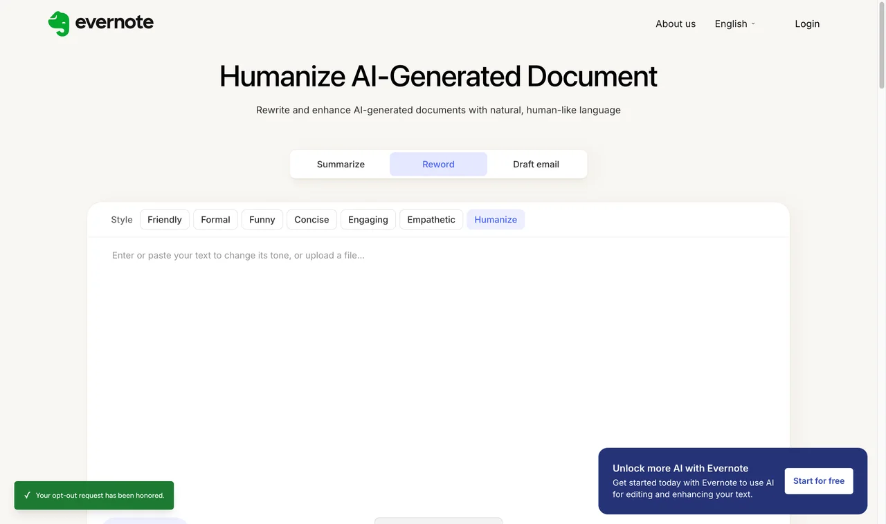 Evernote page captured during research